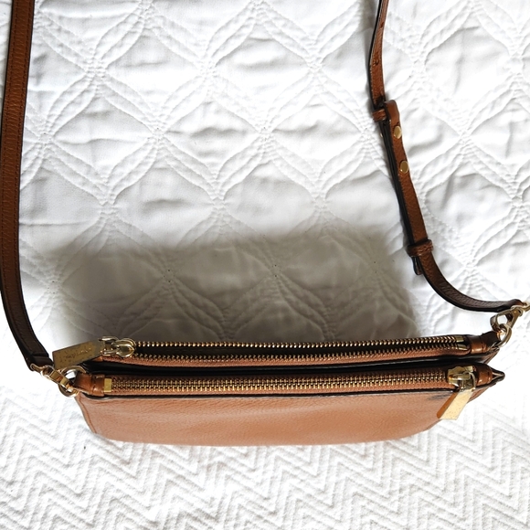 Michael Kors Tan Leather Crossbody Bag - Picture 9 of 9
